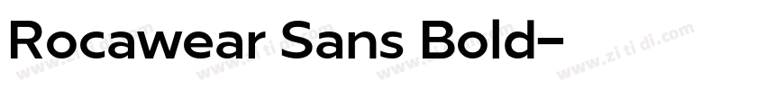 Rocawear Sans Bold字体转换